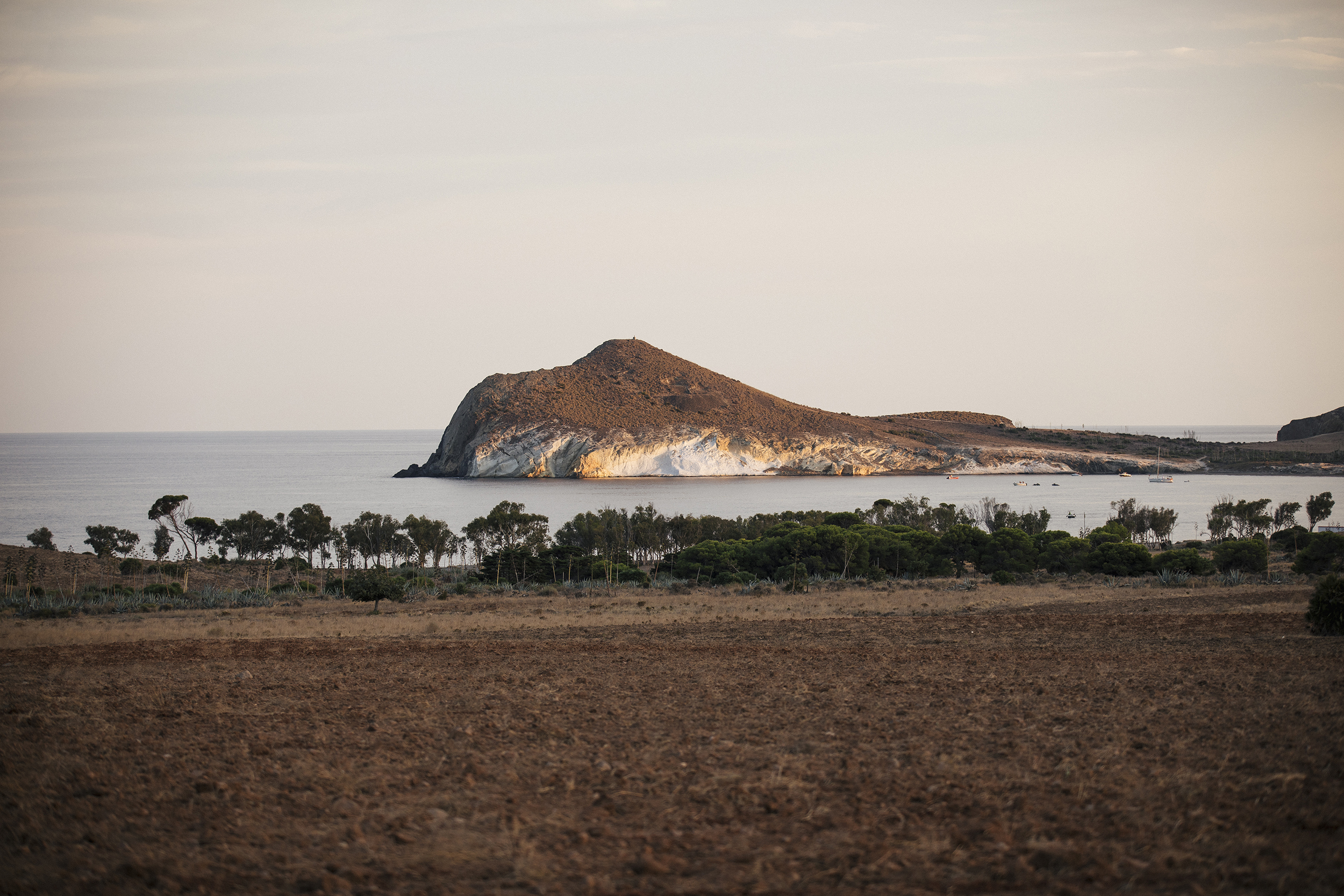 Coastal headland and bay at Cabo de Gata